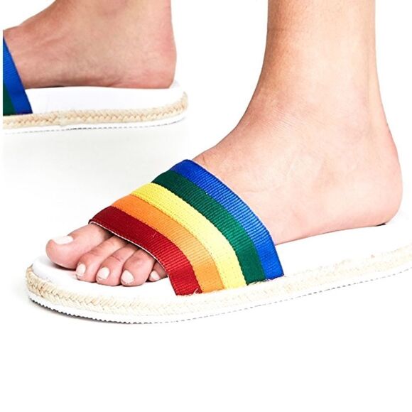 Tretorn Sky Rainbow 🌈 Slides - Picture 1 of 5